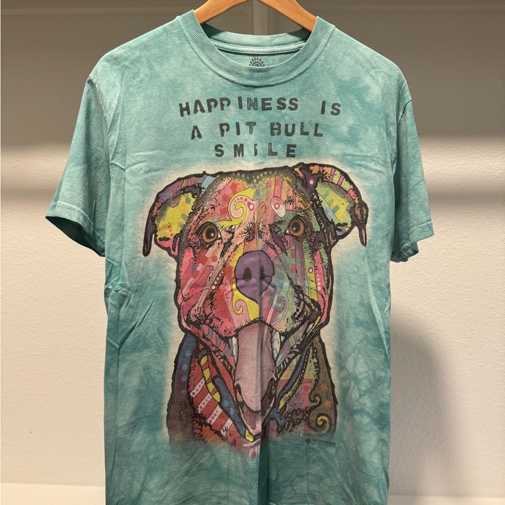 Colorful Pitbull Graphic T-Shirt
